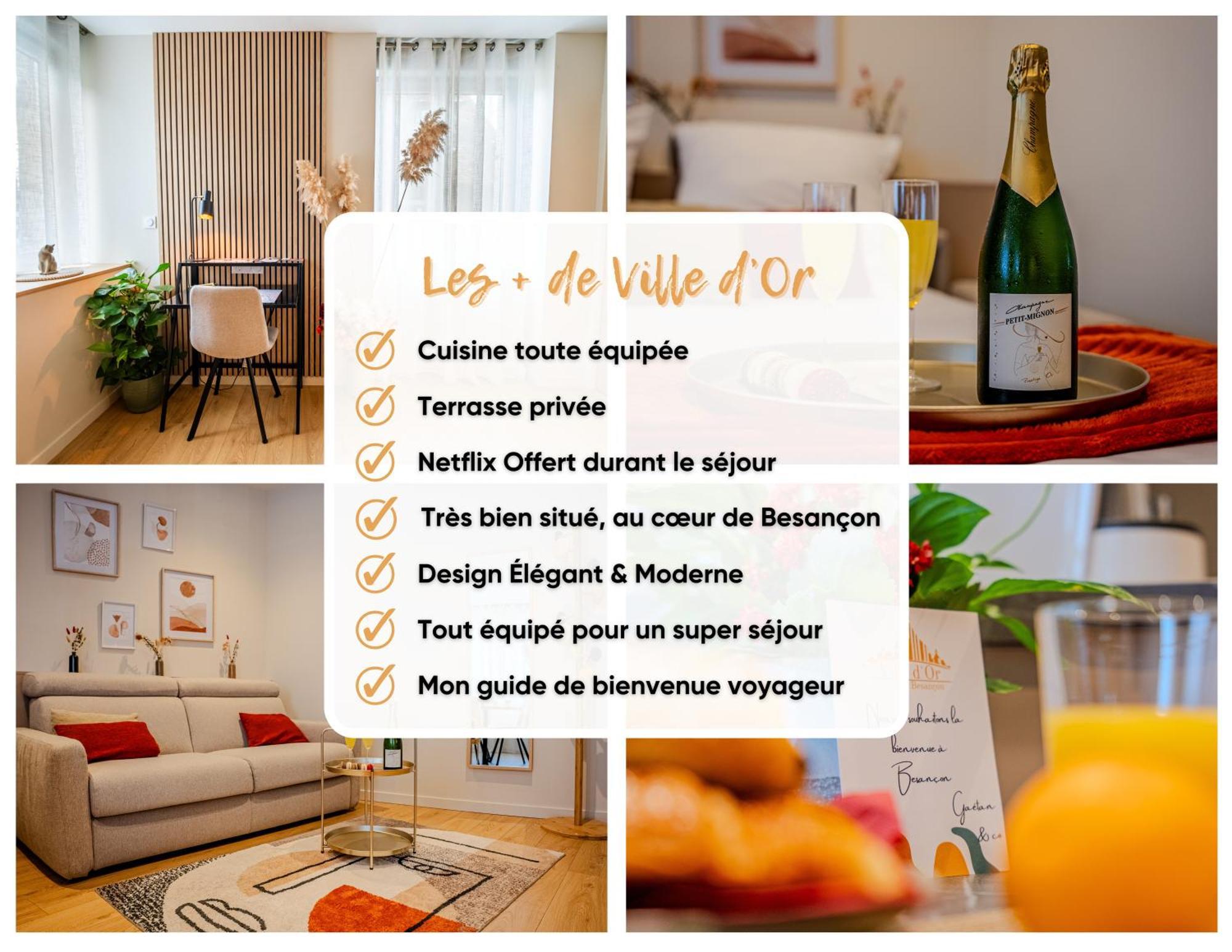 Au Duplex D'Or Centre Historique Διαμέρισμα Μπεζανσόν Εξωτερικό φωτογραφία